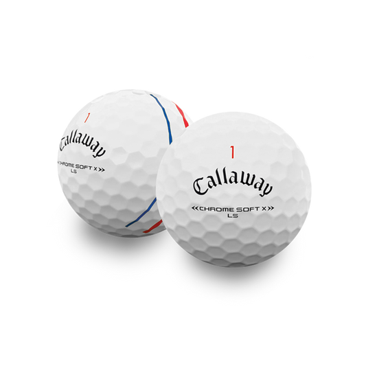 Used Callaway Chrome Soft X LS Triple Track Golf Balls - 1 Dozen