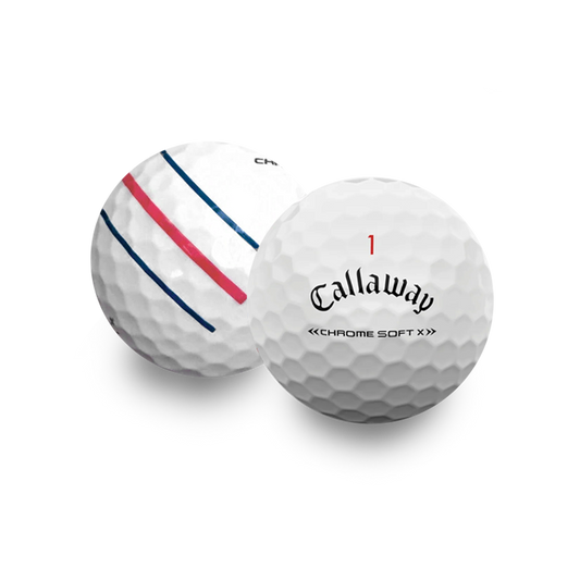 Used Callaway Chromesoft X Triple Track Golf Balls - 1 Dozen