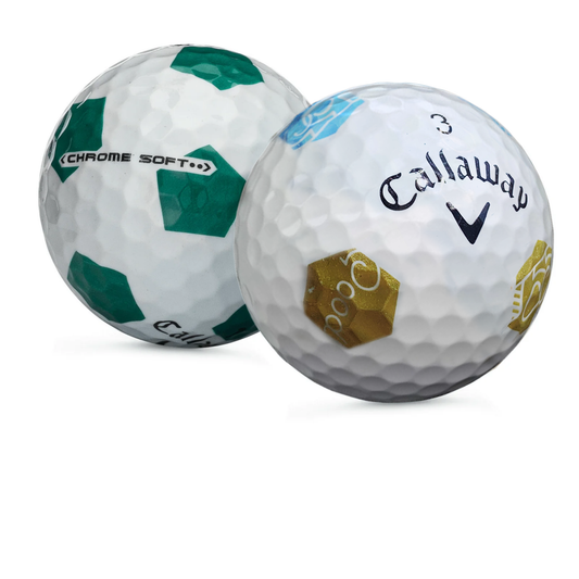 Used Callaway Chromesoft Truvis Mix Golf Balls - 1 Dozen