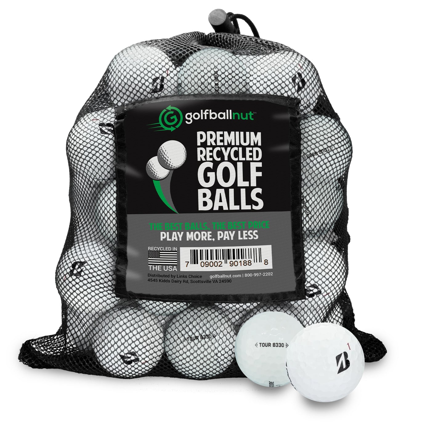 Used Bridgestone Tour Model Mix Golf Balls - 60 Count