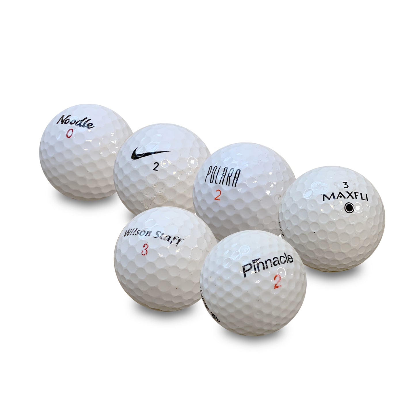 GolfBall Nut - 48 Used Golf Balls – Recycled Store Line Assorted Mix for Practice & Play – Good Condition – Includes Mesh Bag – Budget-Friendly & Sustainable Golf Balls