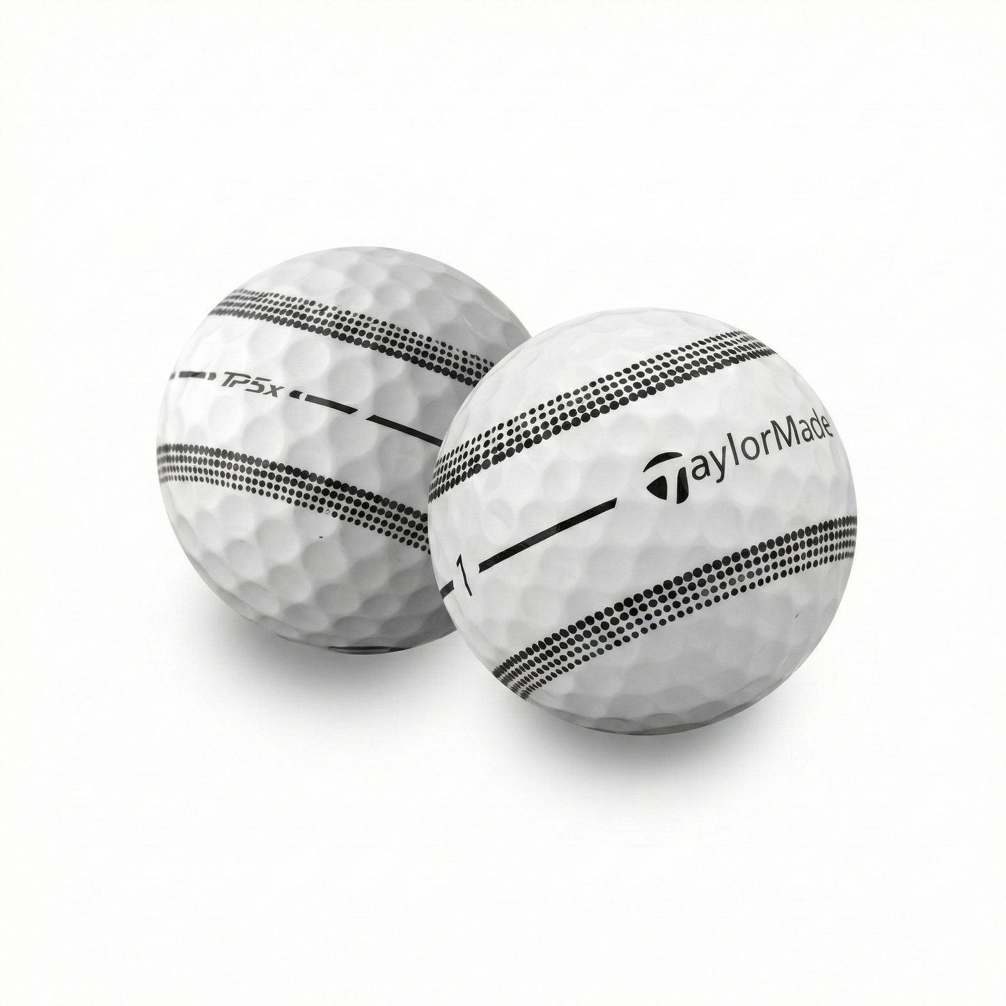 Used TaylorMade TP5x Stripe Golf Balls - 1 Dozen