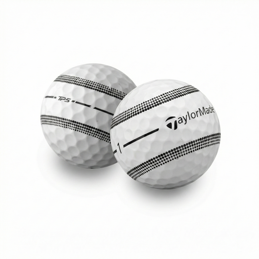 Used TaylorMade TP5 Stripe Golf Balls - 1 Dozen