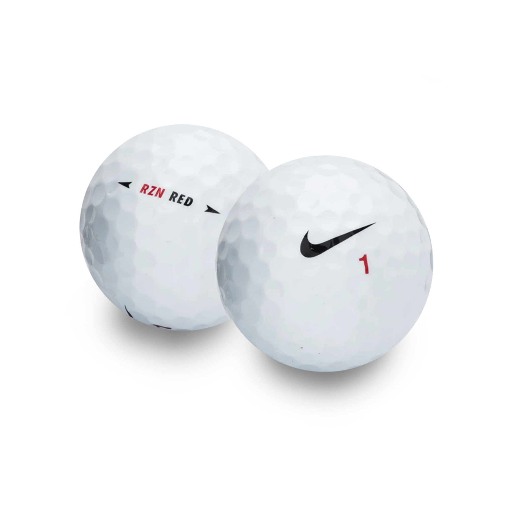 Used Nike RZN Red Golf Balls 1 Dozen