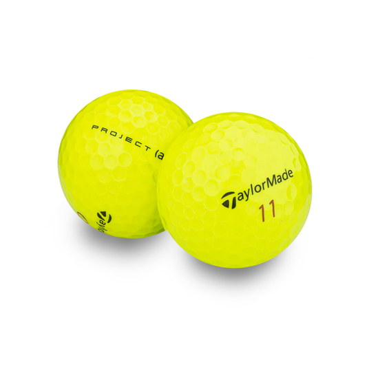 Used Taylormade Yellow Tour Mix Golf Balls - 1 Dozen