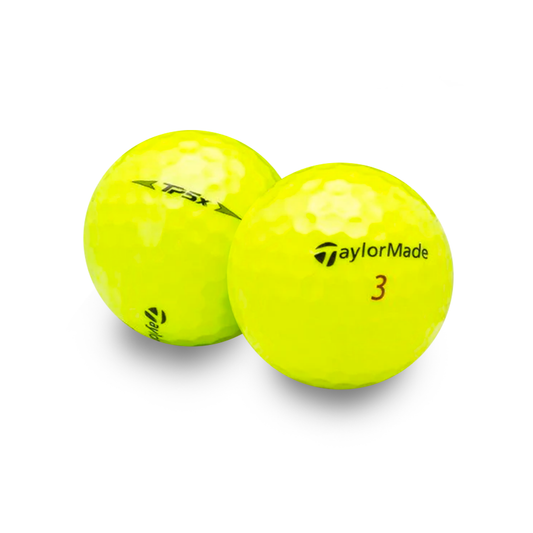 Used Taylormade Yellow Tour Mix Golf Balls - 1 Dozen