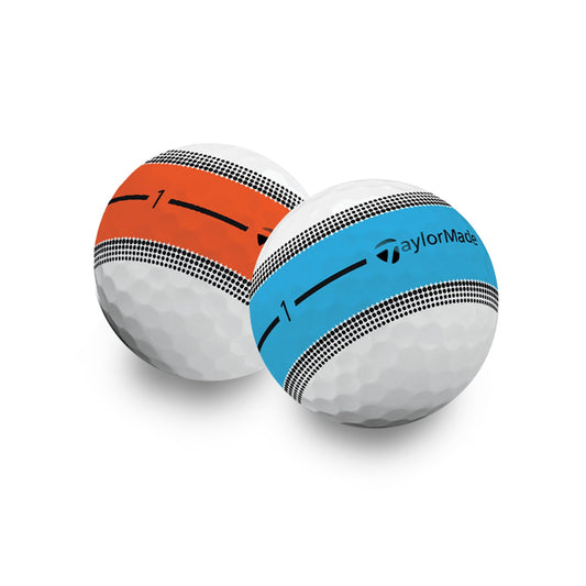 Used Taylormade Tour Response Stripe Golf Balls Assorted Colors - 1 Dozen