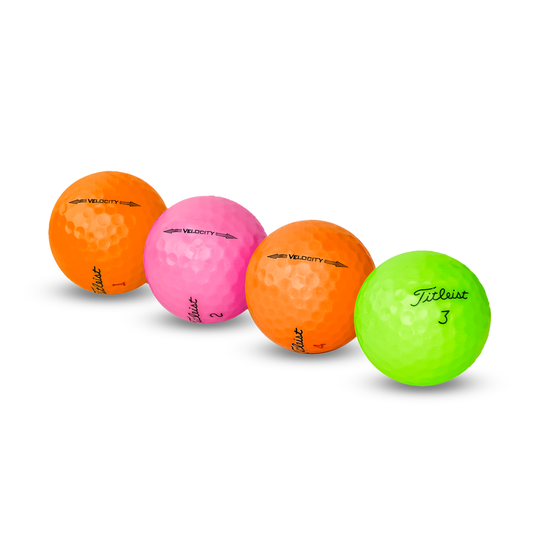 Used Titleist Color Mix Golf Balls - 1 Dozen