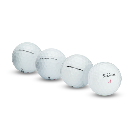 Used Titleist Pro V1x Mix golf balls, one dozen, white