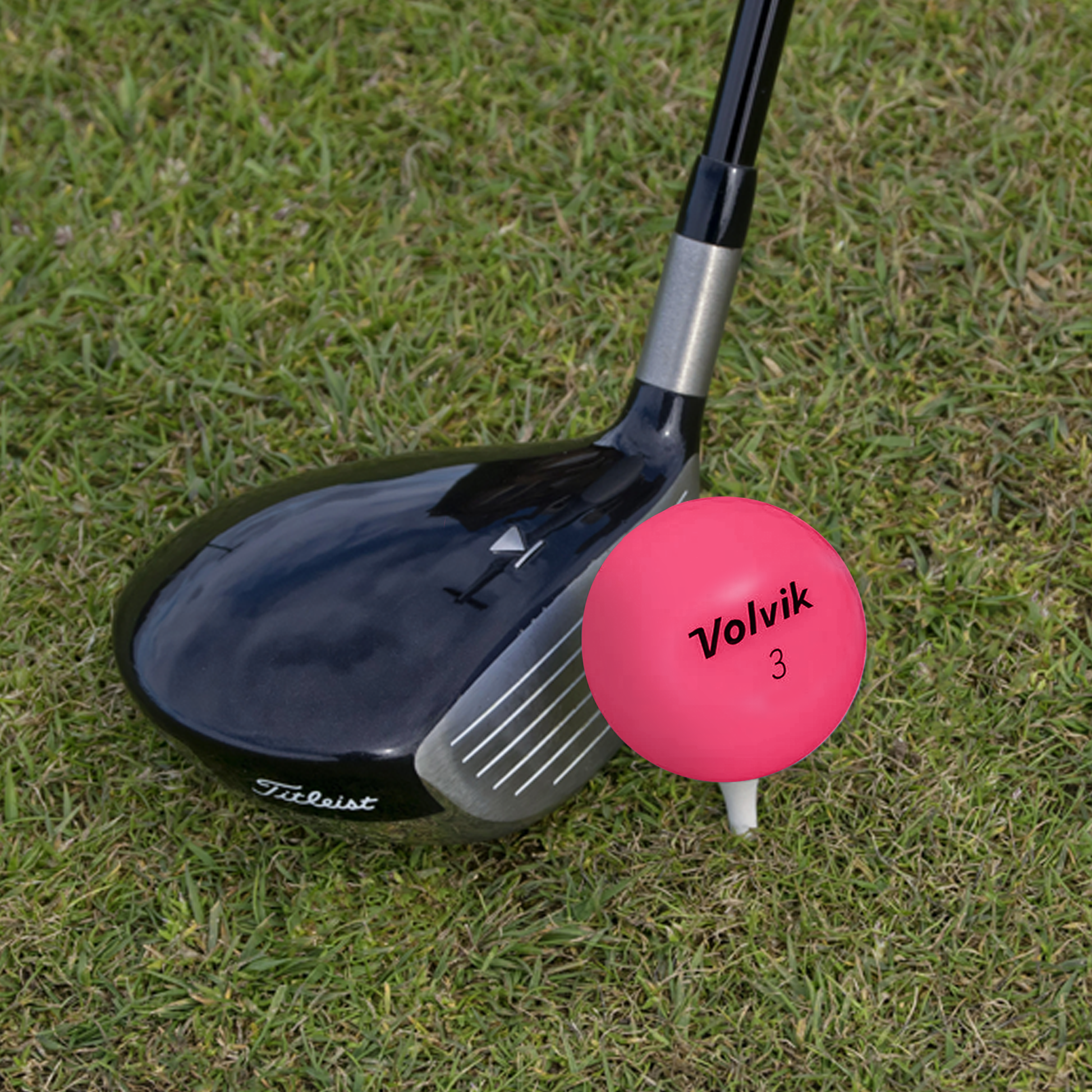 Volvik Vivid Pink Golf Balls - bulk golf balls by Volvik