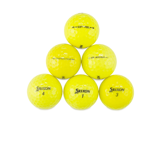 Used Srixon Yellow Mix - 60 Golf Balls