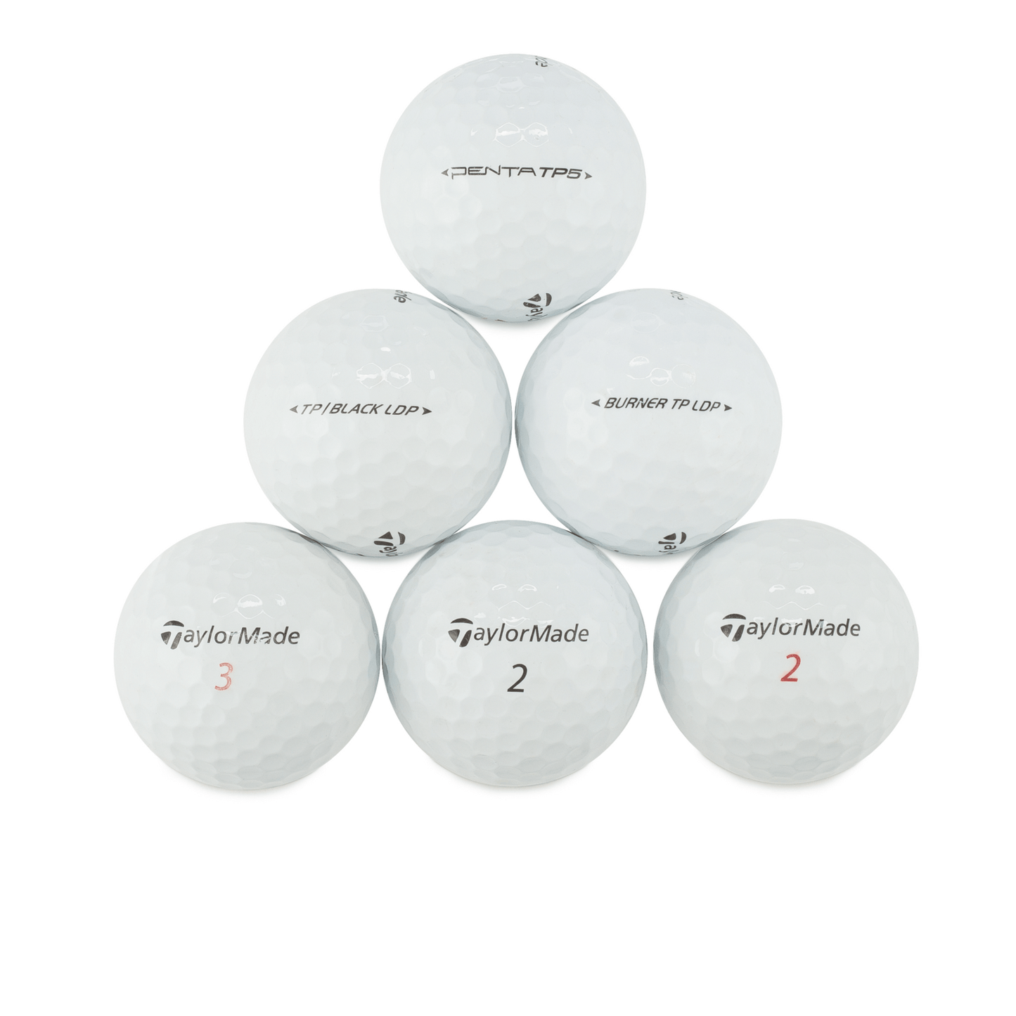 Used TaylorMade Penta TP Mix Golf Balls - 1 Dozen