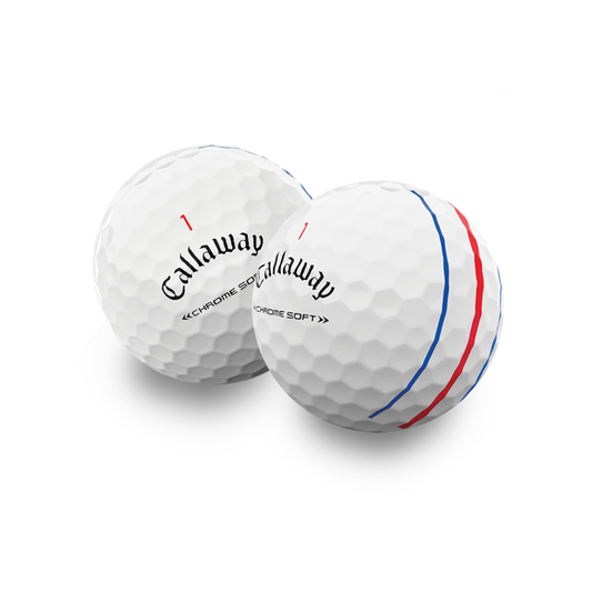 Used Callaway Chromesoft Triple Track Golf Balls - 1 Dozen