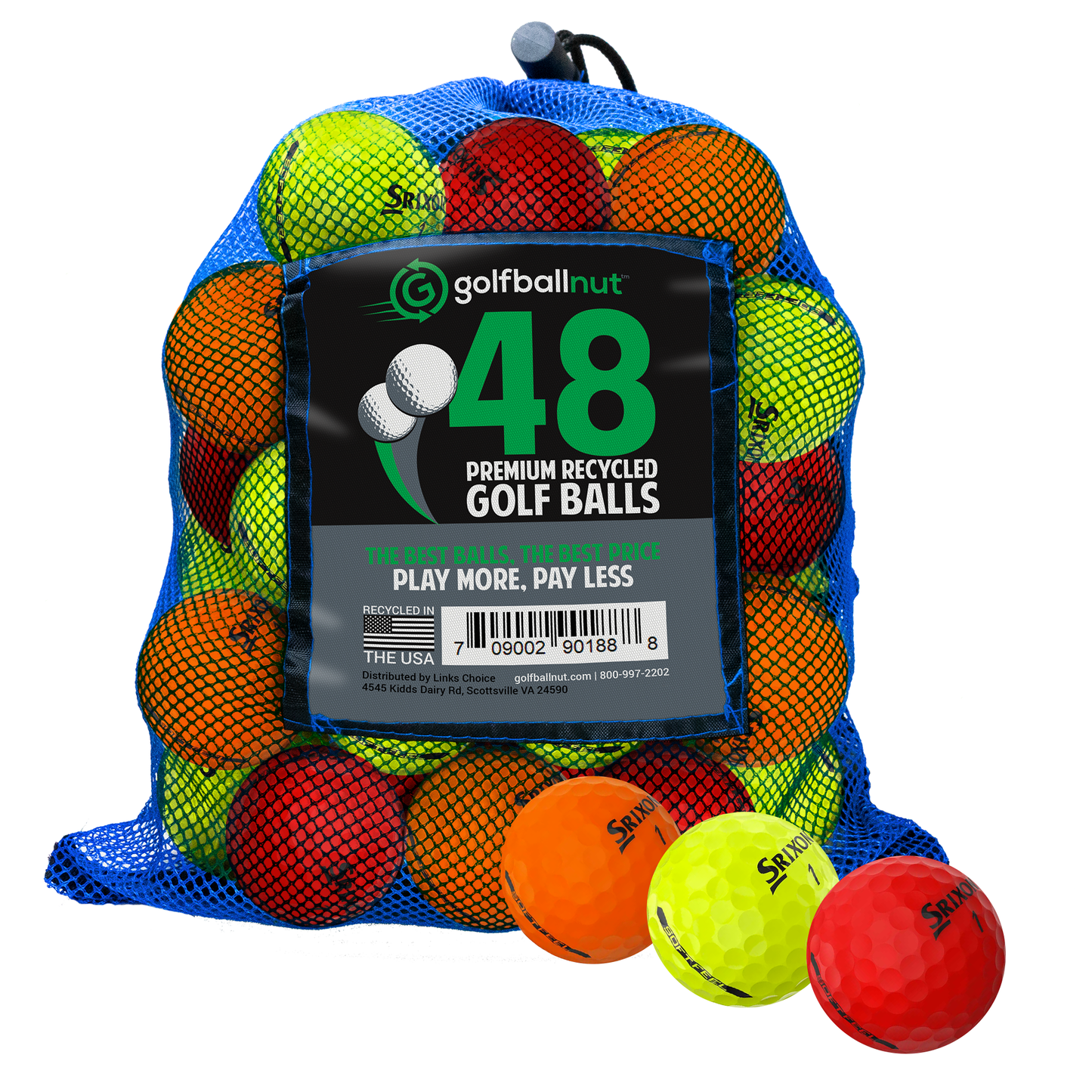 Used Srixon Mix Golf Balls - Bulk Mesh Bags
