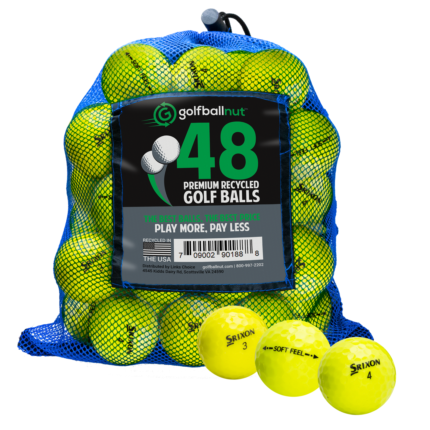 Used Srixon Mix Golf Balls - Bulk Mesh Bags