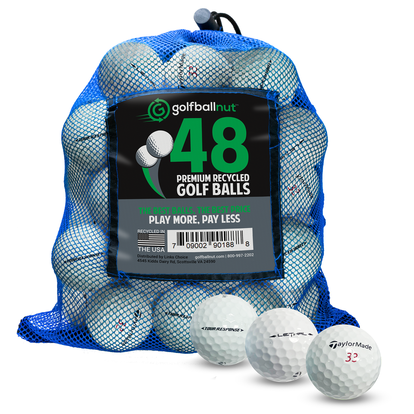 Used Taylormade Tour Mix Golf Balls - Bulk Mesh Bags