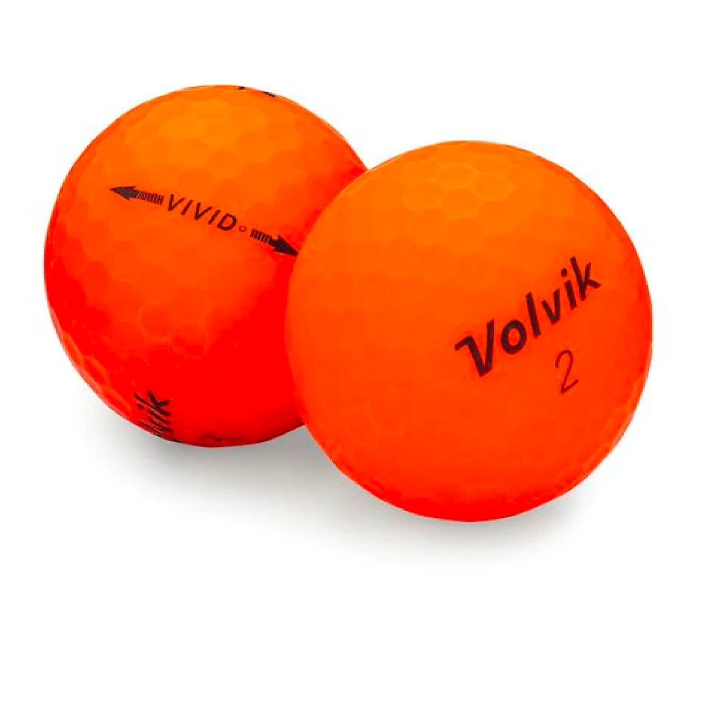 Used Volvik Vivid Orange Golf Balls - 1 Dozen