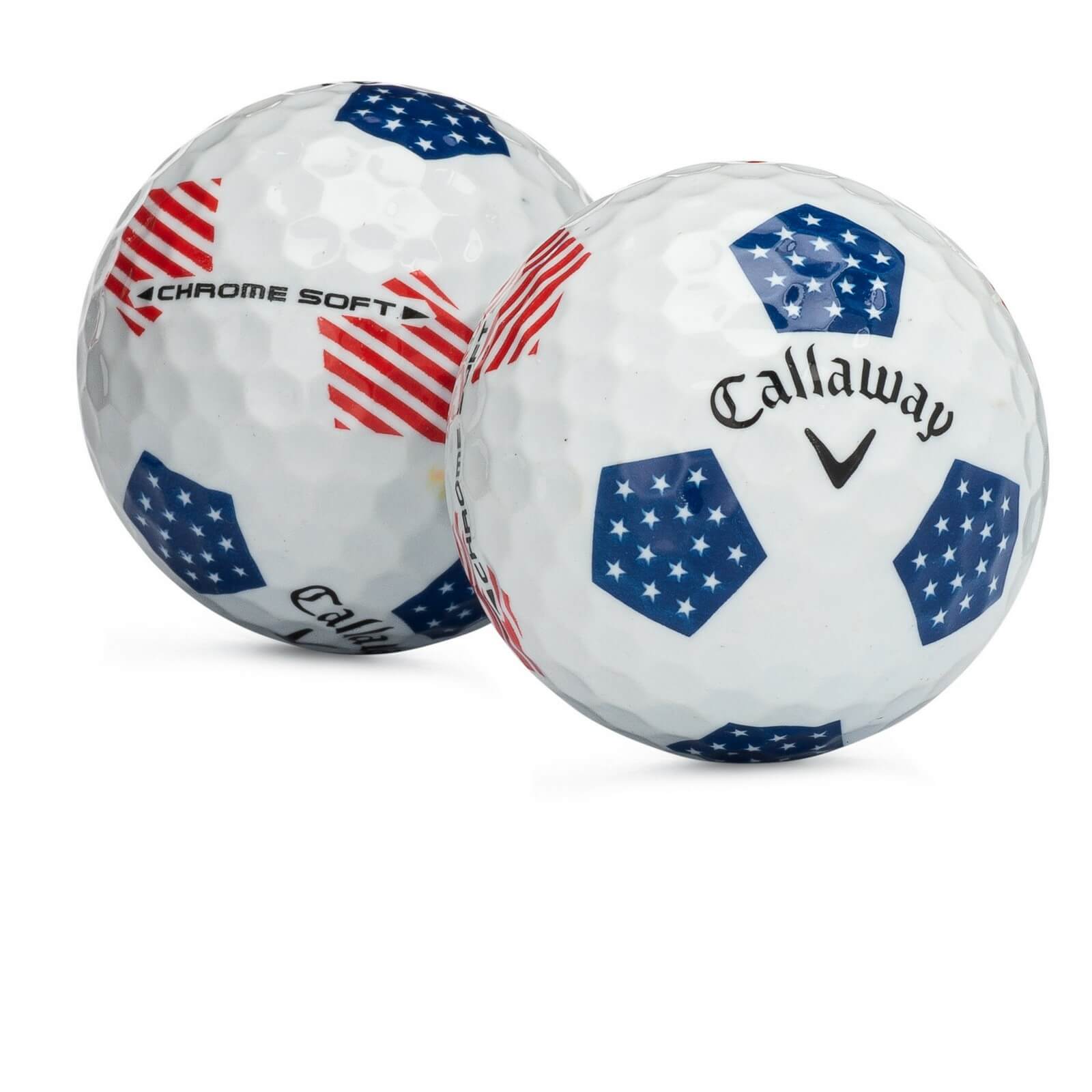 Used Callaway Chrome Soft Truvis USA Golf Balls - 1 Dozen