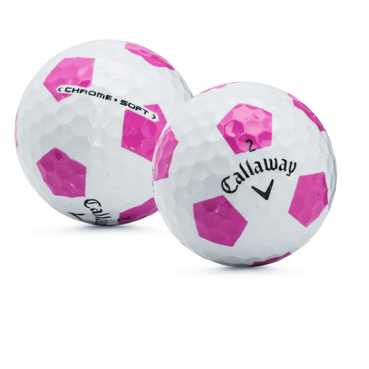 Used Callaway Chrome Soft Truvis Pink Golf Balls - 1 Dozen