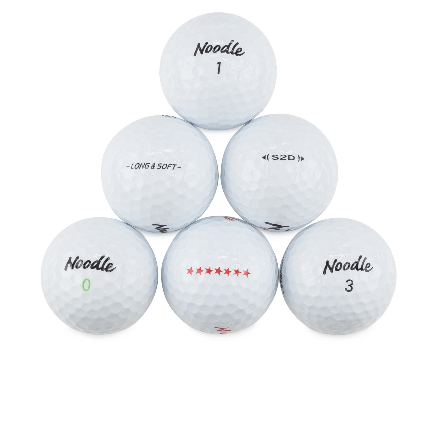 Used Maxfli Noodle Mix Golf Balls - 1 Dozen