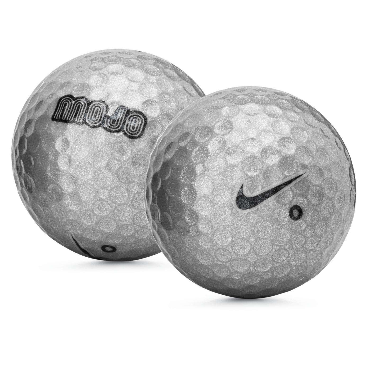 Used Nike Karma Mojo Silver Golf Balls 1 Dozen