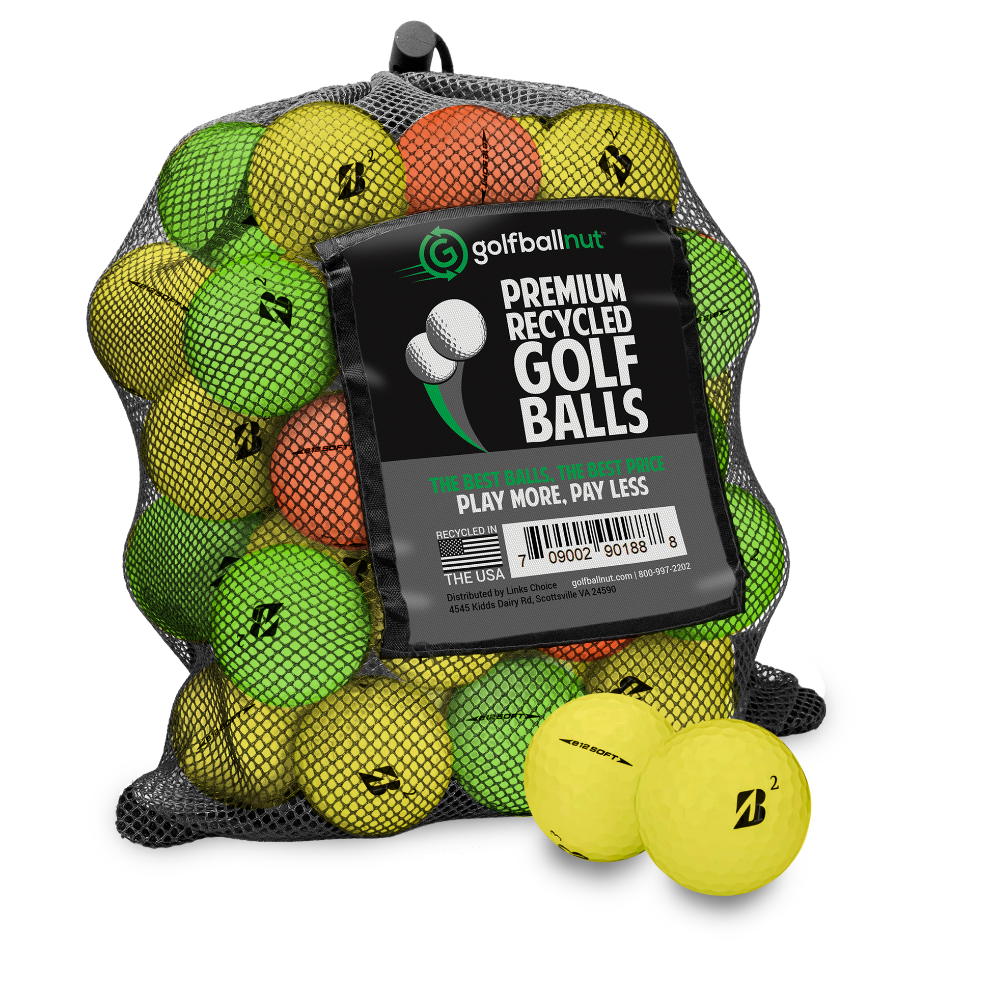 Bridgestone Color Mix Golf Balls - practice golf balls by Bridgestone