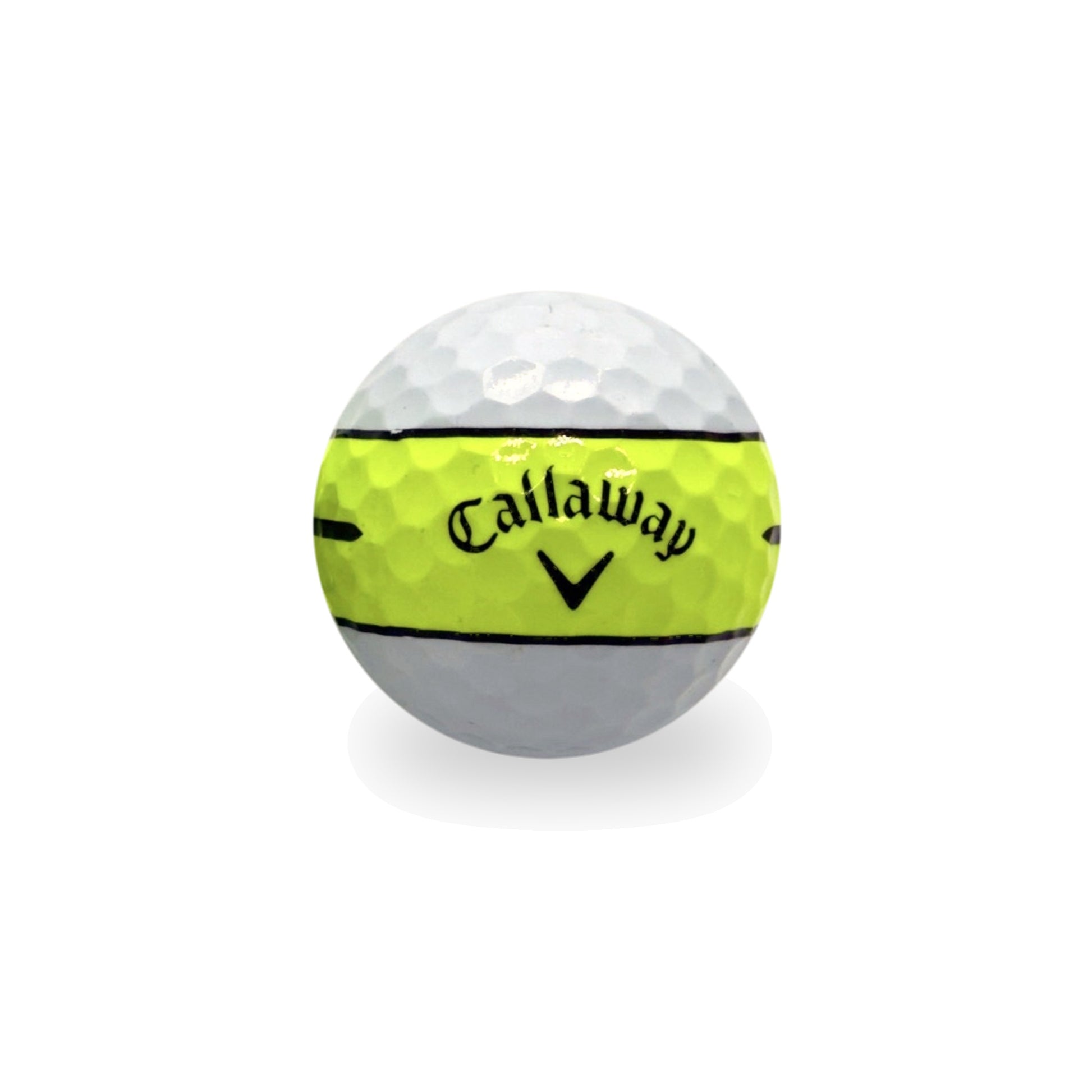 Callaway Chrome Tour 360 Yellow Stripe Golf Balls - bulk golf balls by Callaway