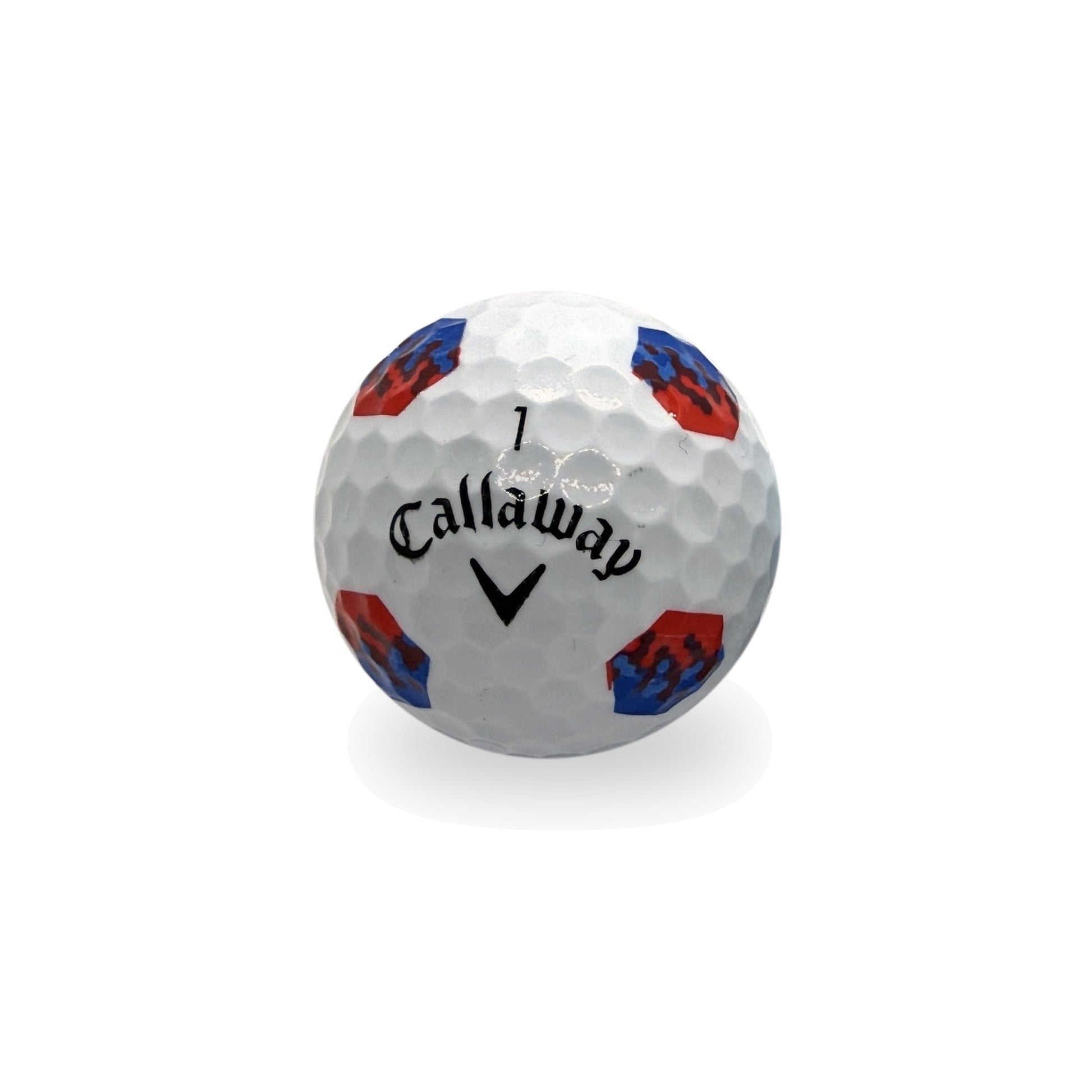 Callaway Chrome Soft Truvis Red Blue Golf Balls - bulk golf balls by Callaway