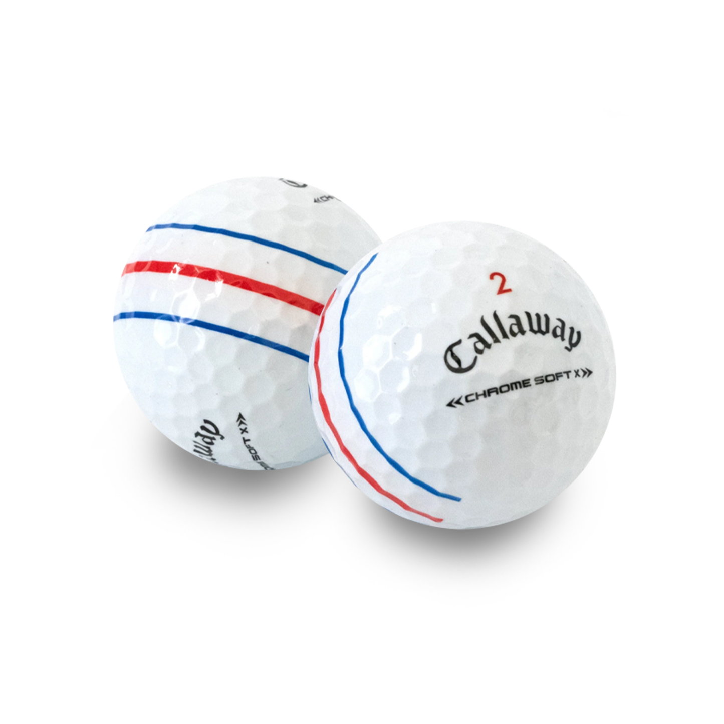 Used Callaway Chrome Soft X Triple Track Golf Balls - 1 Dozen