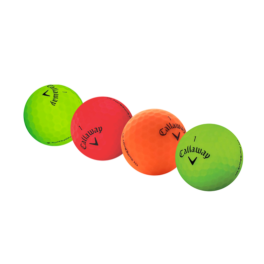 Used Callaway Matte Mix Golf Balls - 1 Dozen