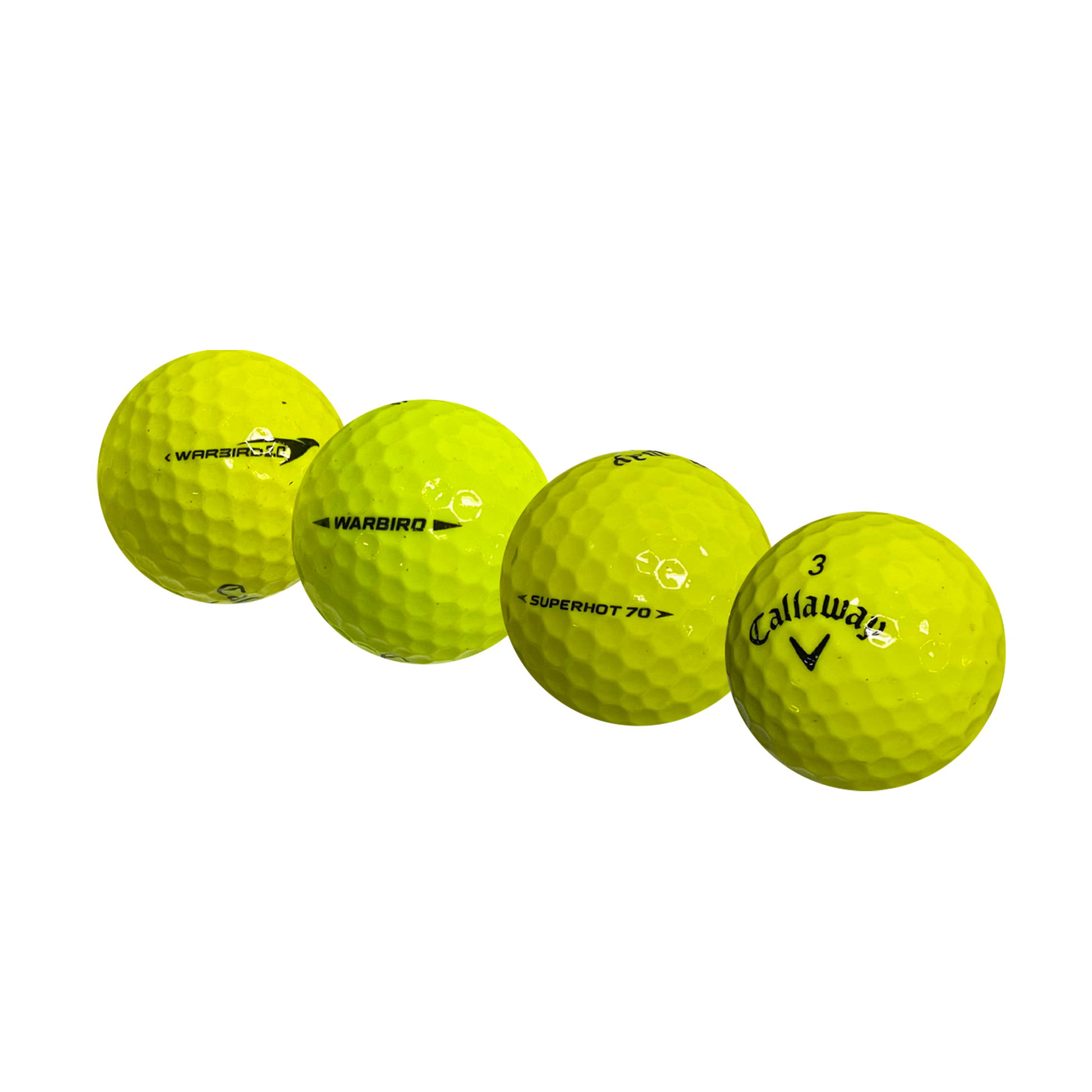 Callaway Yellow Mix Golf Balls - used golf balls by Callaway