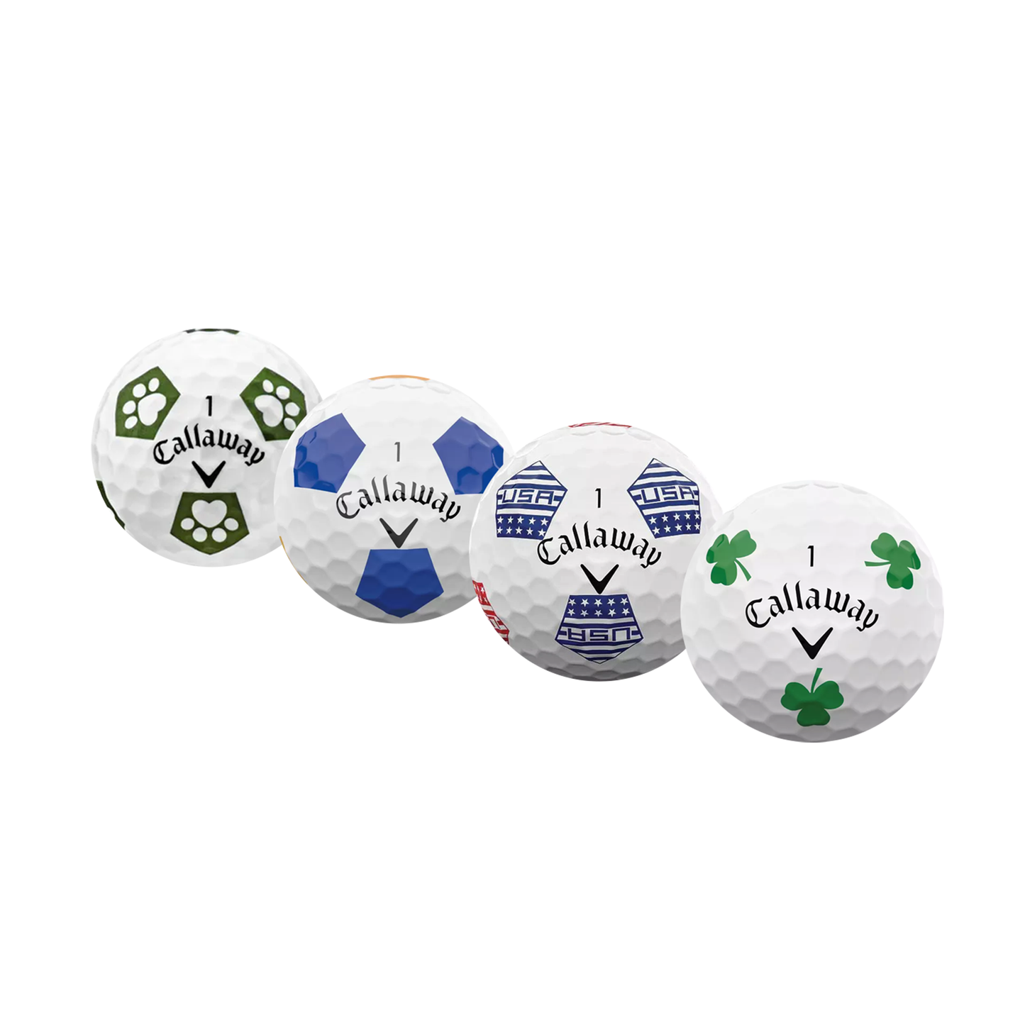 Used Callaway Chromesoft Truvis Mix Golf Balls - Bulk Mesh Bags