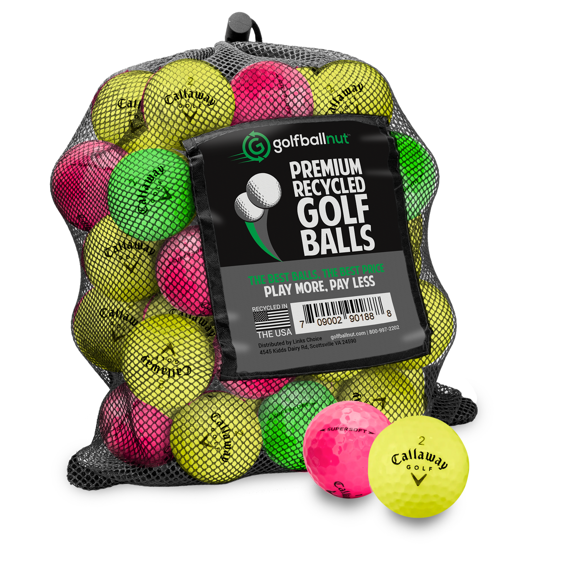 Callaway Color Mix Golf Balls - practice golf balls by Callaway