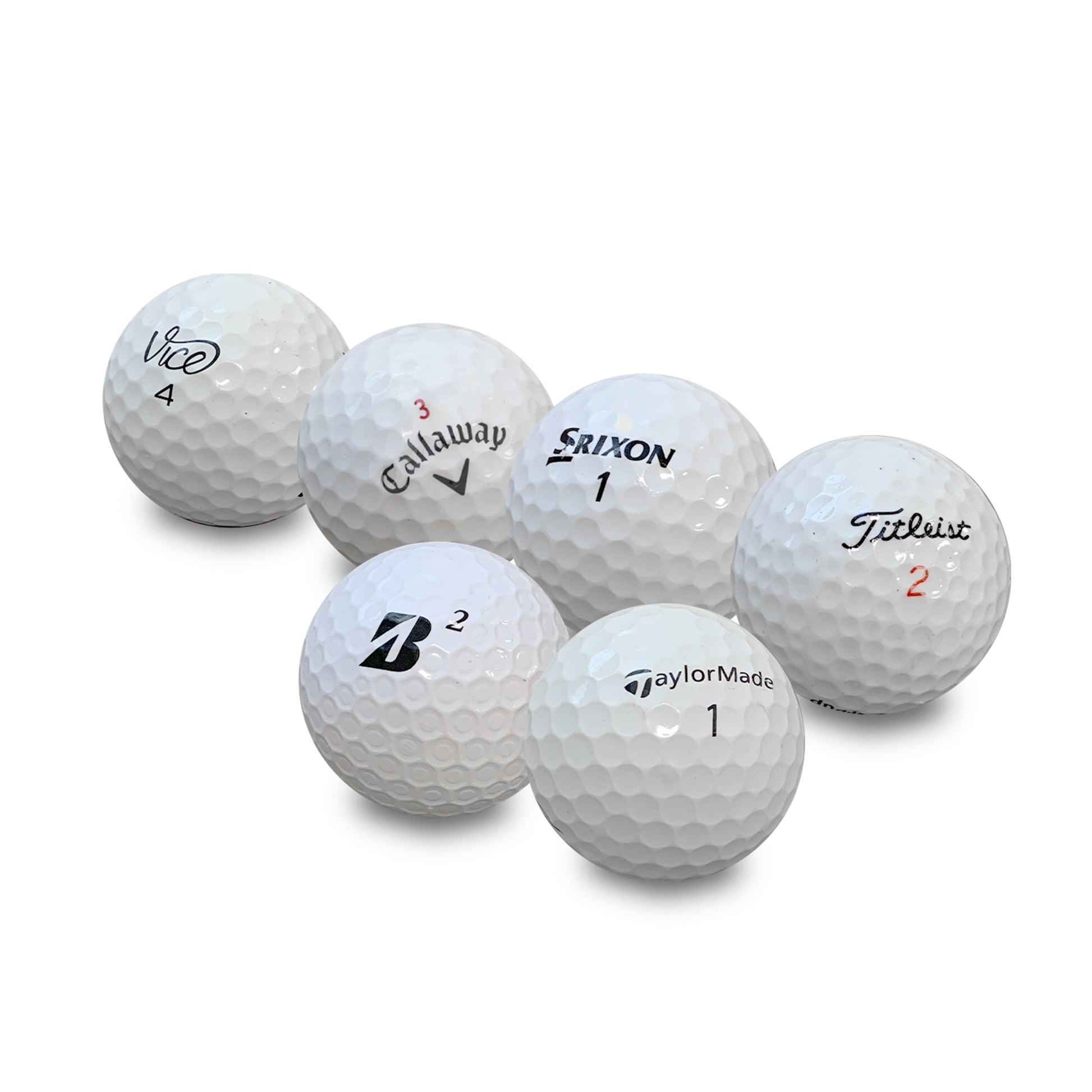 Golf Balls – Recycled Premium Brands Assorted Mix for Practice & Play – Good Condition – Includes Mesh Bag – Budget-Friendly & Sustainable Golf Balls - golf gifts for men by GolfBallNut