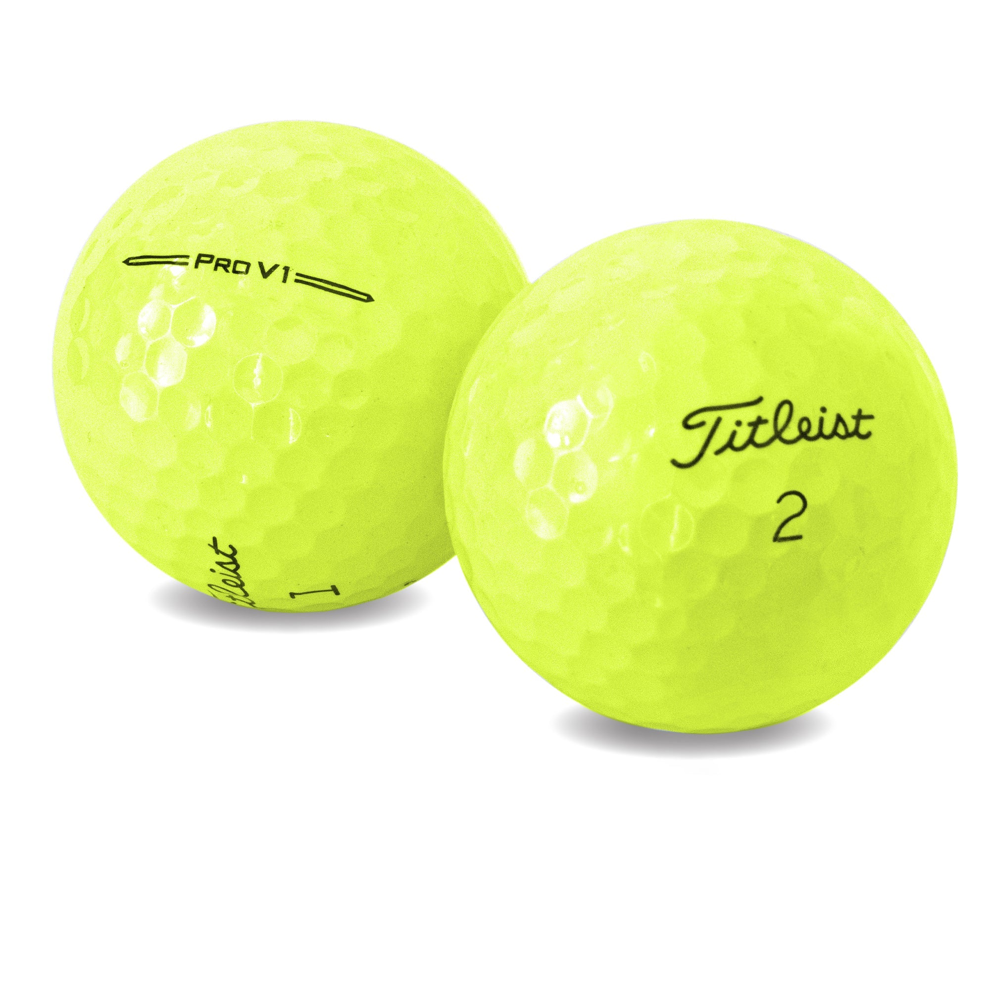 Used Titleist 2023 Yellow Pro V1 Golf Balls 1 Dozen GolfBallNut