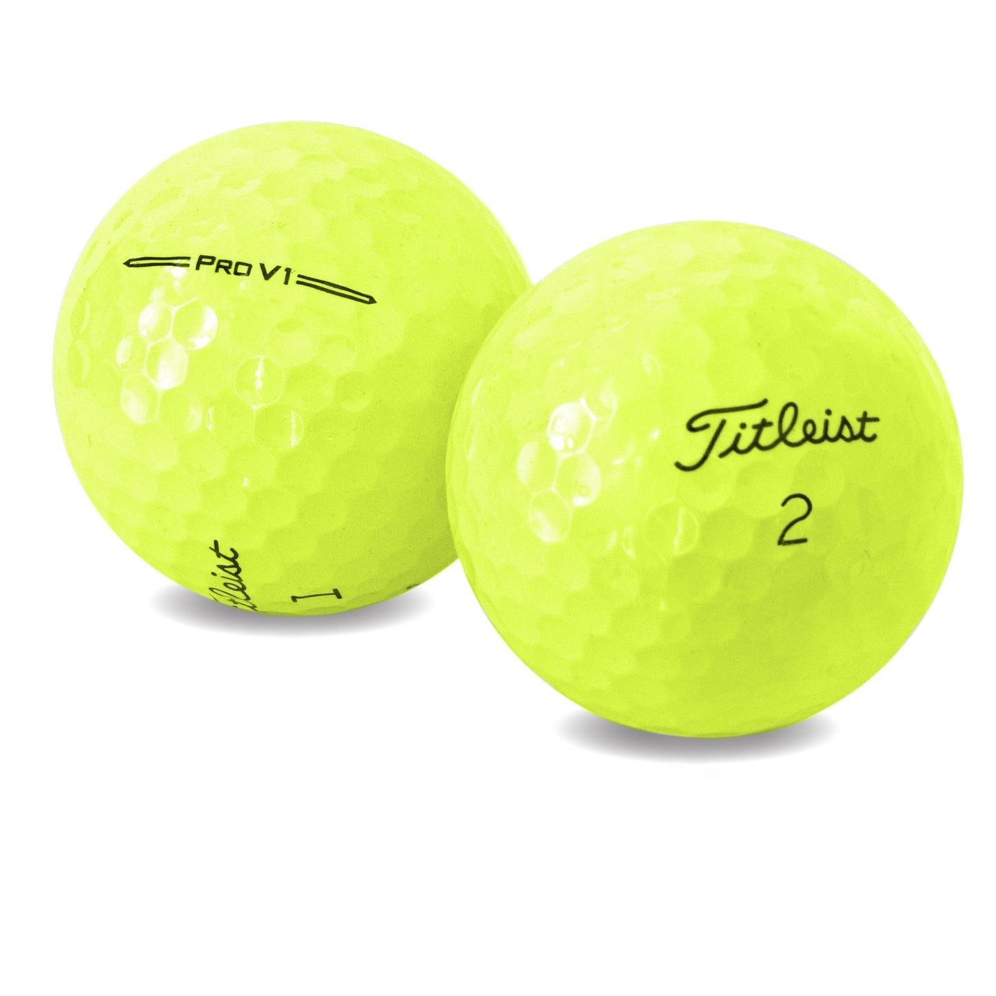 Used Titleist 2023 Yellow Pro V1 Golf Balls - 1 Dozen