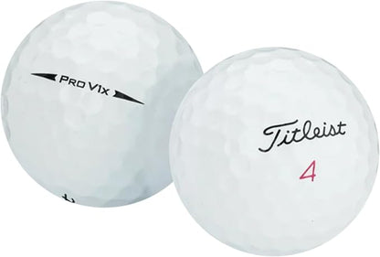 One dozen refinished Titleist Pro V1x golf balls, white