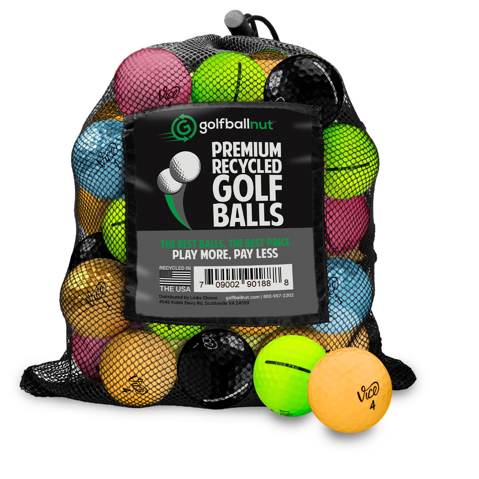 Mint Vice Color Mix Golf Balls - cheap golf balls by Vice