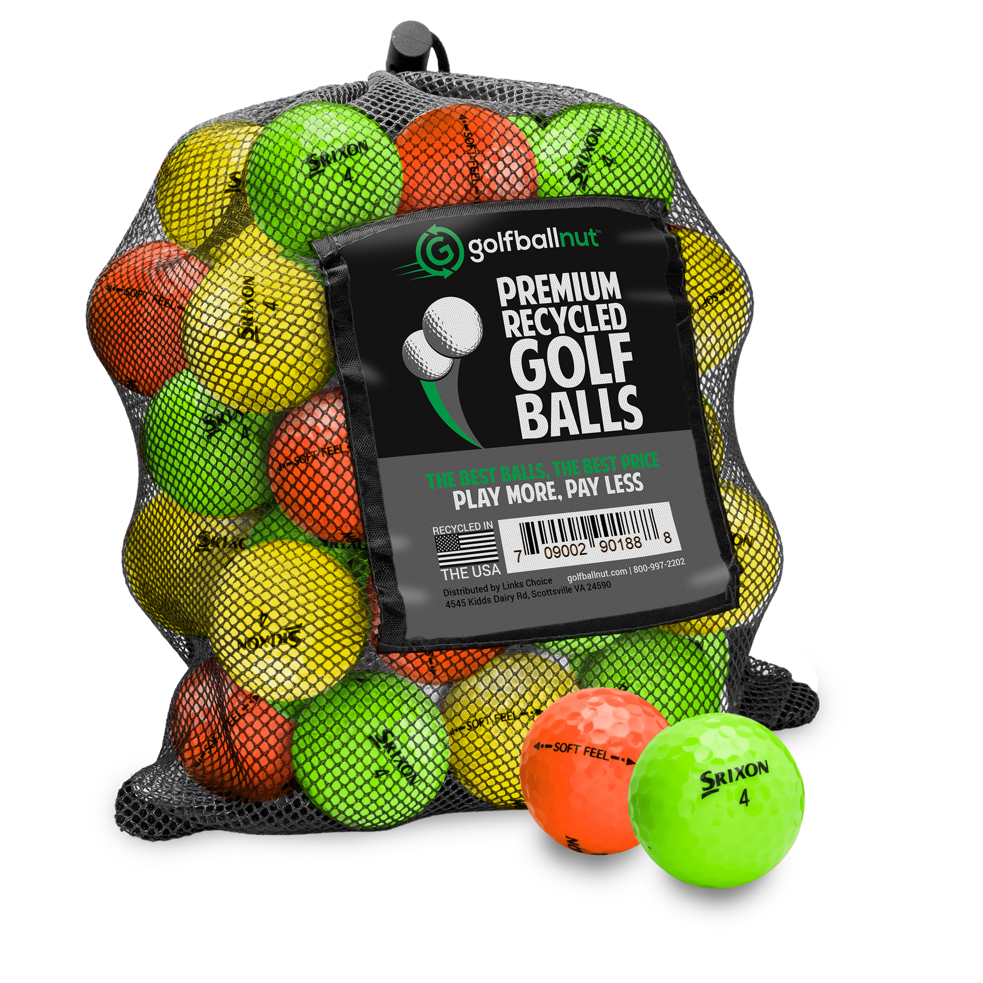 Srixon Color Mix Golf Balls - practice golf balls by Srixon