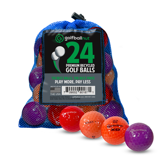 Used Taylormade Mix Assorted Colors Golf Balls - Bulk Mesh Bags
