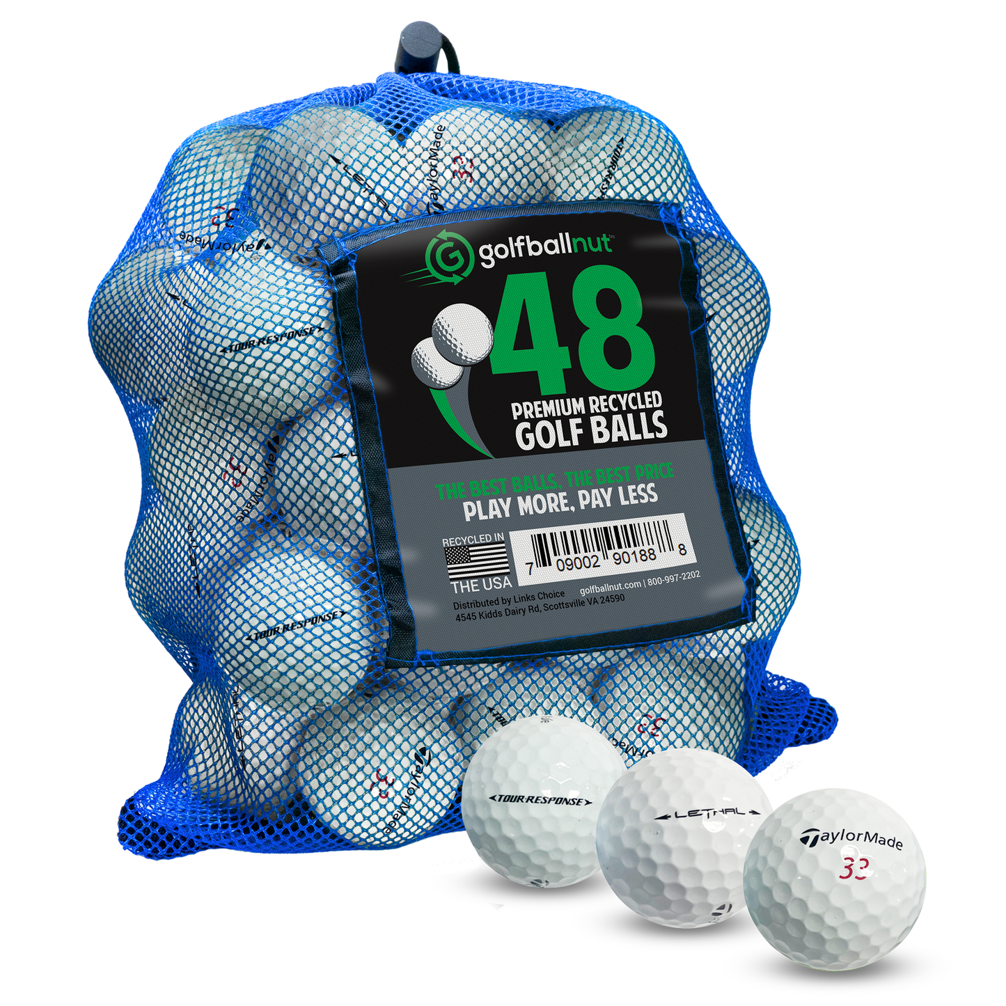 Used Taylormade Tour Mix Golf Balls - Bulk Mesh Bags
