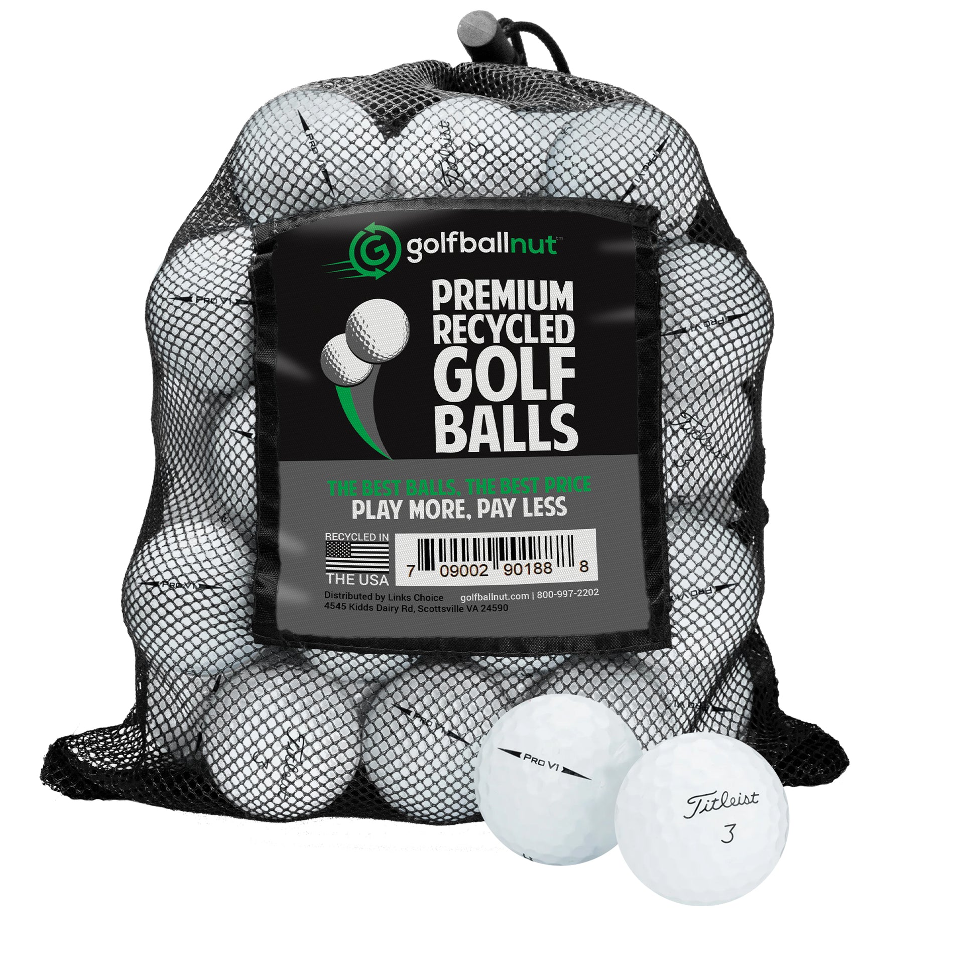 Titleist Pro V1 & V1x Mix Golf Balls – 48 Pack with Mesh Bag - cheap golf balls by GolfBallNut