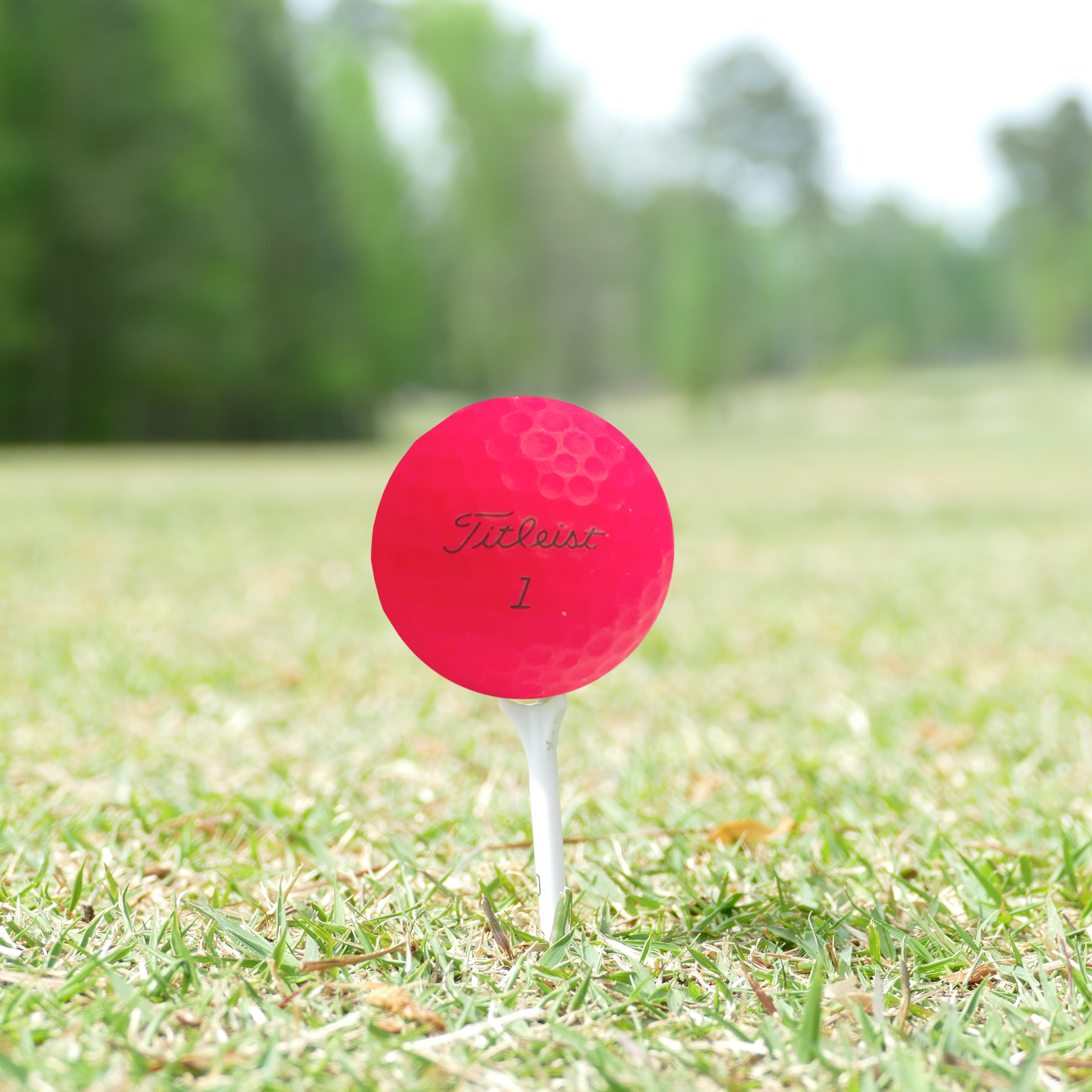 Titleist TruFeel Matte Red Golf Balls - practice golf balls by Titleist