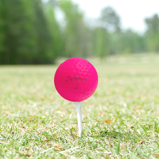 Used Titleist TruFeel Matte Red Golf Balls - 1 Dozen
