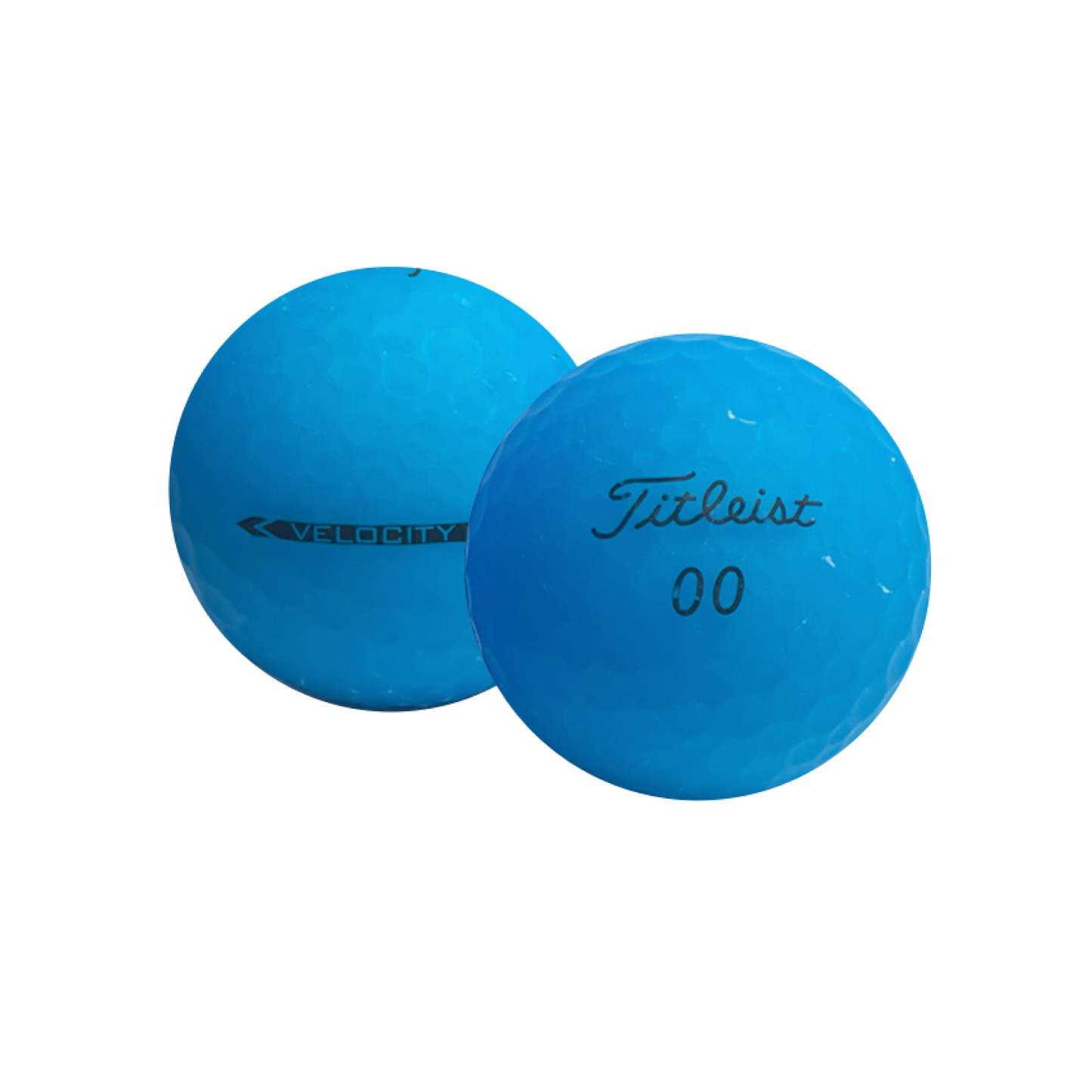 Used Titleist Velocity Matte Blue Golf Balls - 1 Dozen