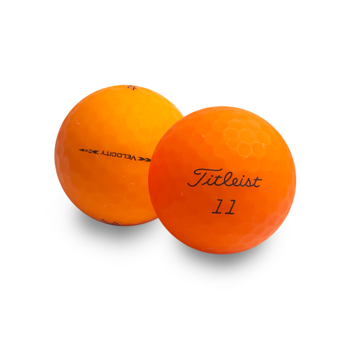 Used Titleist Velocity Matte Orange Golf Balls - 1 Dozen