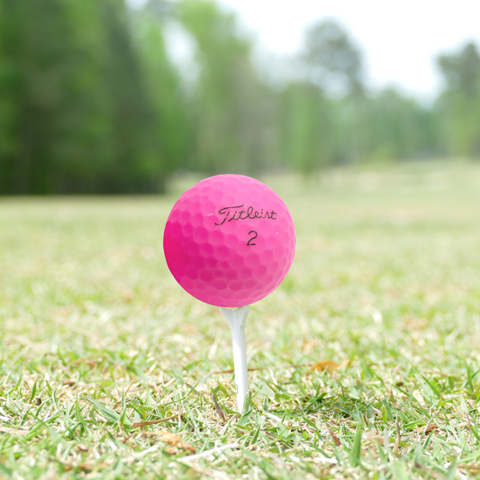 Used Titleist Velocity Matte Pink Golf Balls - 1 Dozen