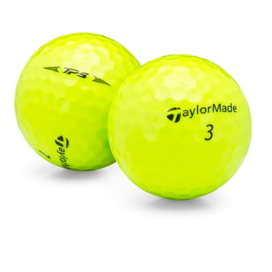 Used TaylorMade TP5 Yellow Golf Balls - 1 Dozen