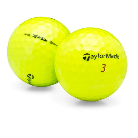 Used TaylorMade TP5x Yellow Golf Balls - 1 Dozen