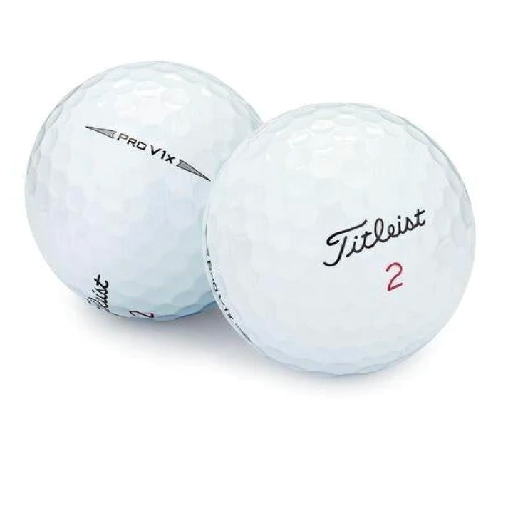 Used Titleist Pro V1x Mix golf balls, one dozen, white